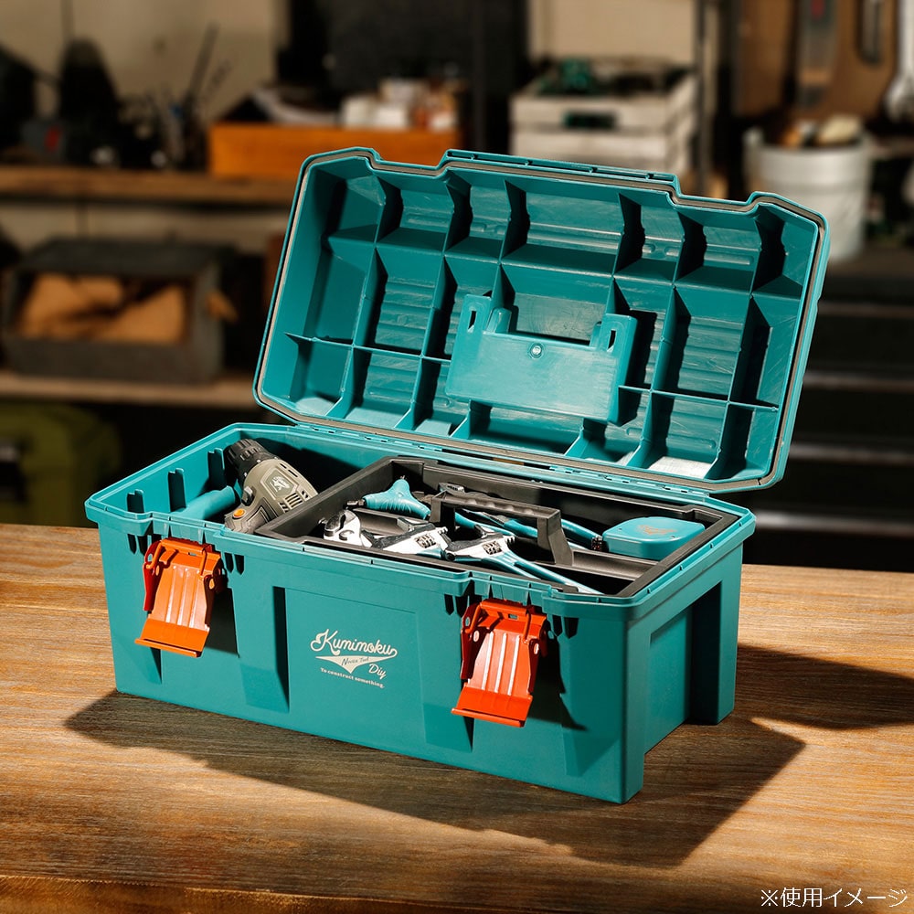 Kumimoku 道具が錆びにくい工具箱 ブルー ブルー ブルー 作業工具 作業用品 作業収納ホームセンター通販のカインズ
