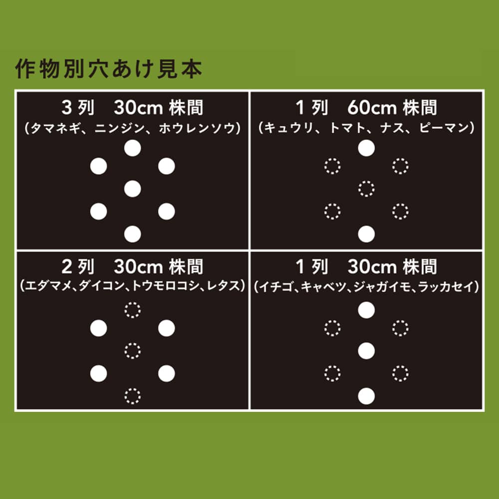 穴あけ簡単菜園マルチ 黒 0 02 95 50m 0 02 95 50m 農業資材 薬品ホームセンター通販のカインズ