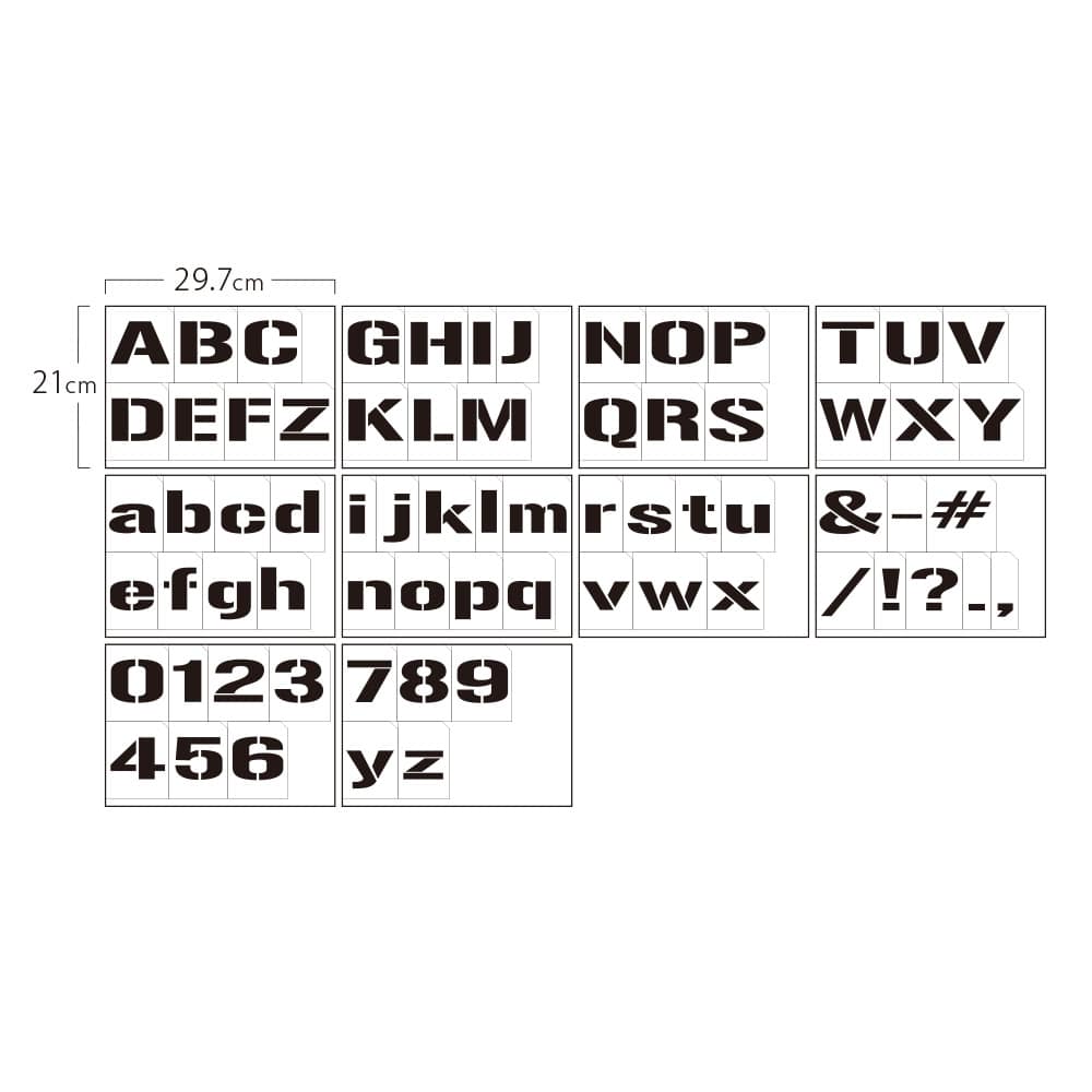 グラフィティーステンシル アルファベット Font2m mサイズ Ss L2ma Mサイズ 塗料 ペンキ 塗装用品ホームセンター通販のカインズ