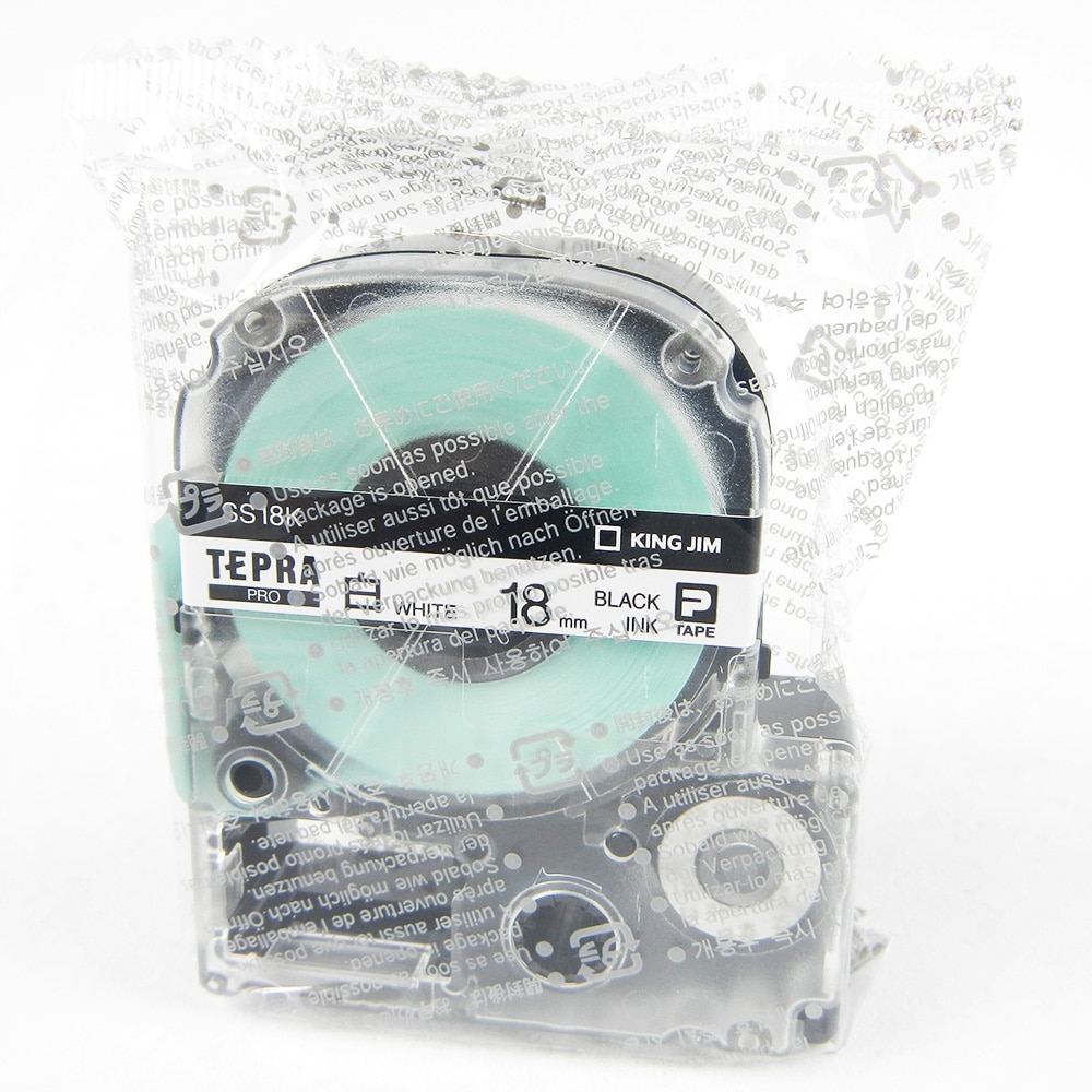 キングジム テプラ PROテープ SS18K 18mm 白(18mm 白_黒文字): 文房具・事務用品ホームセンター通販のカインズ