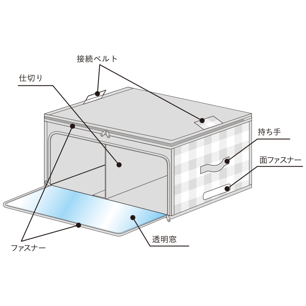 たて よこ 使える衣類収納袋 レギュラー 収納用品 収納家具ホームセンター通販のカインズ