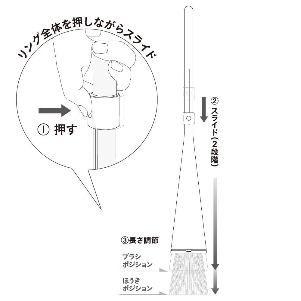 立つほうき ブラウン ほうき ブラウン 清掃用品 掃除用品ホームセンター通販のカインズ