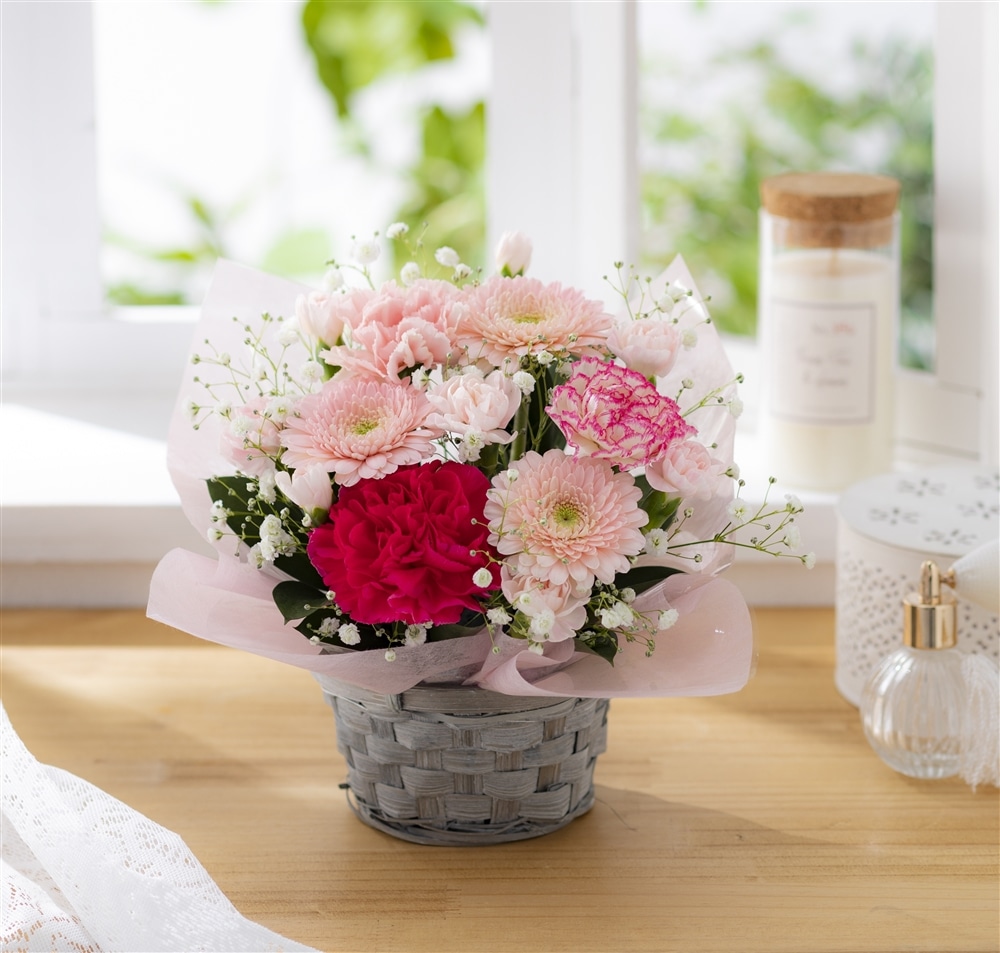 happymother´s day♡カーネーションと染め薔薇のハーバリウム - 日用品