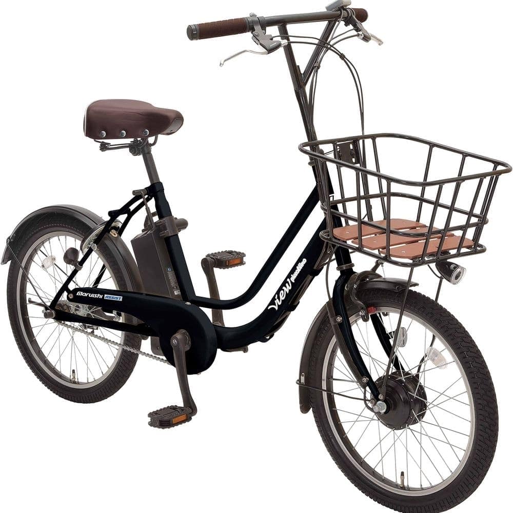 【会員感謝祭2209】【自転車】《丸石サイクル》 電動アシスト自転車 ビューピッコリーノ 20インチ K65T ハーフマットブラック