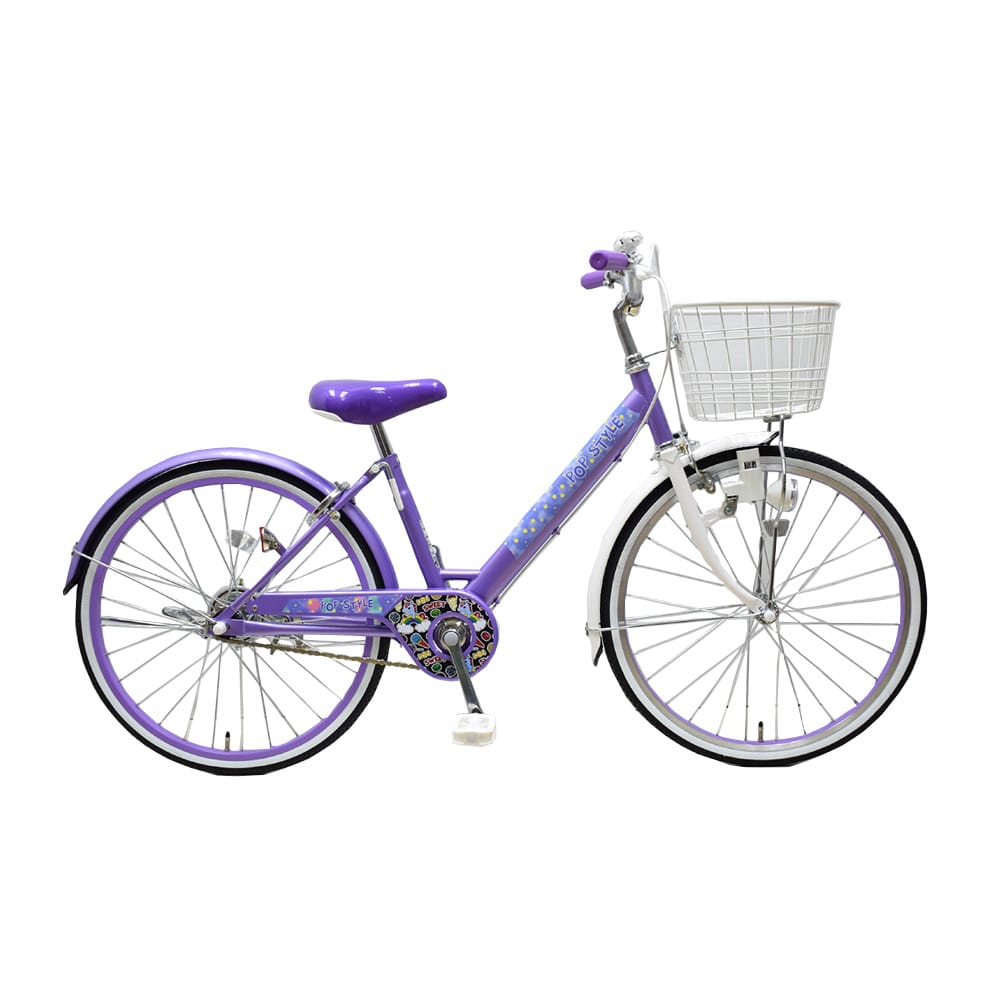 店舗限定 自転車 子供車 ポップスタイル Popstyle 3 22型 Pu 22インチ パープル 自転車ホームセンター通販のカインズ