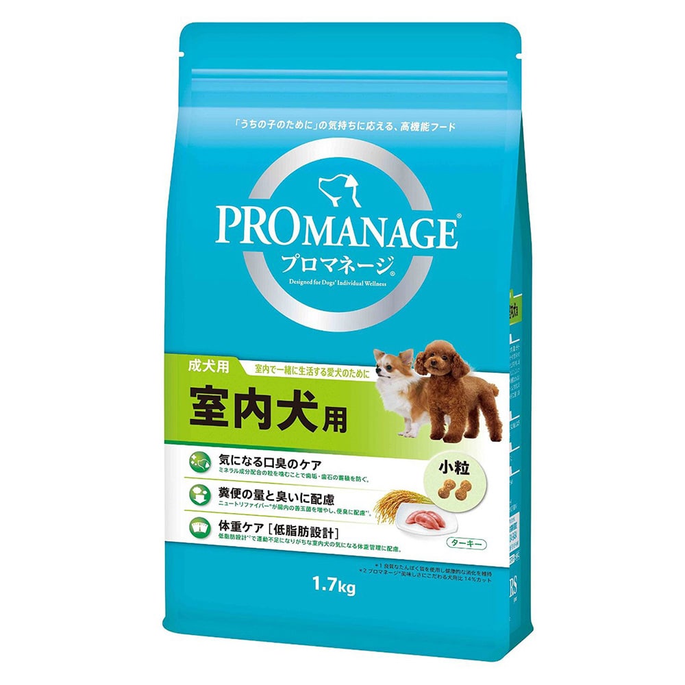 プロマネージ 成犬用 室内犬用1 7kg 1 7kg 成犬用 ペット用品 犬 猫 小動物 ホームセンター通販のカインズ