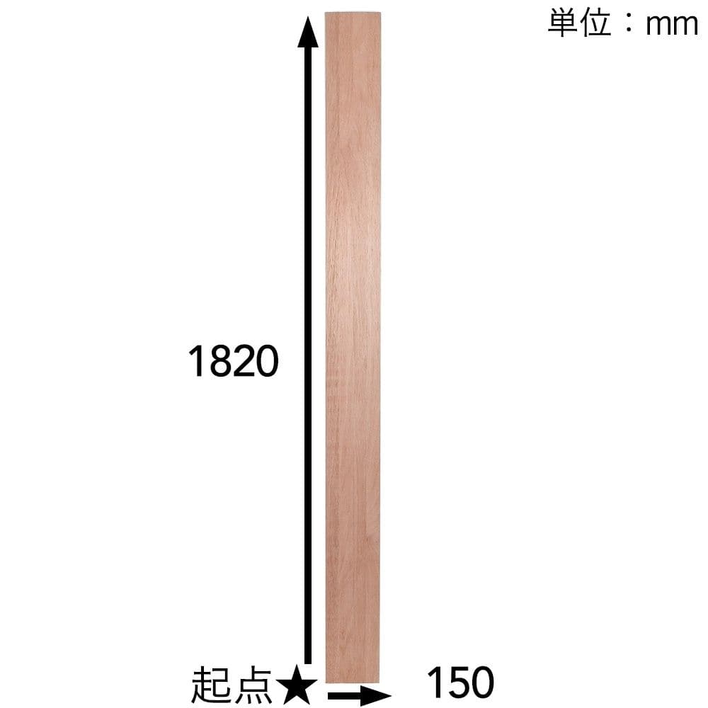 【SU】ラワン材KD 1820×150×14mm(長182×幅15×厚1.4cm) 建築資材・木材ホームセンター通販のカインズ