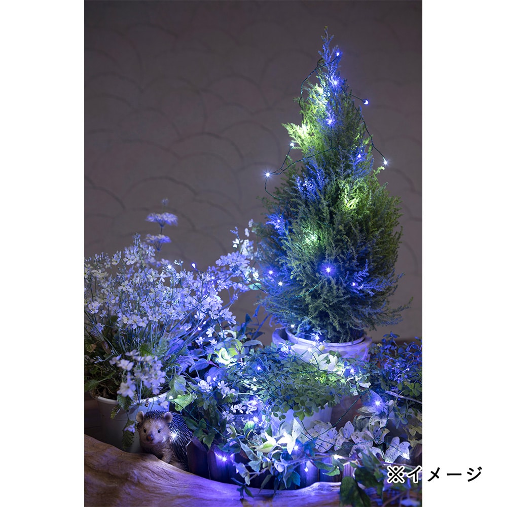 電池式ledクラスター 60球 ホワイト ブルー ホワイト ブルー クリスマス用品ホームセンター通販のカインズ