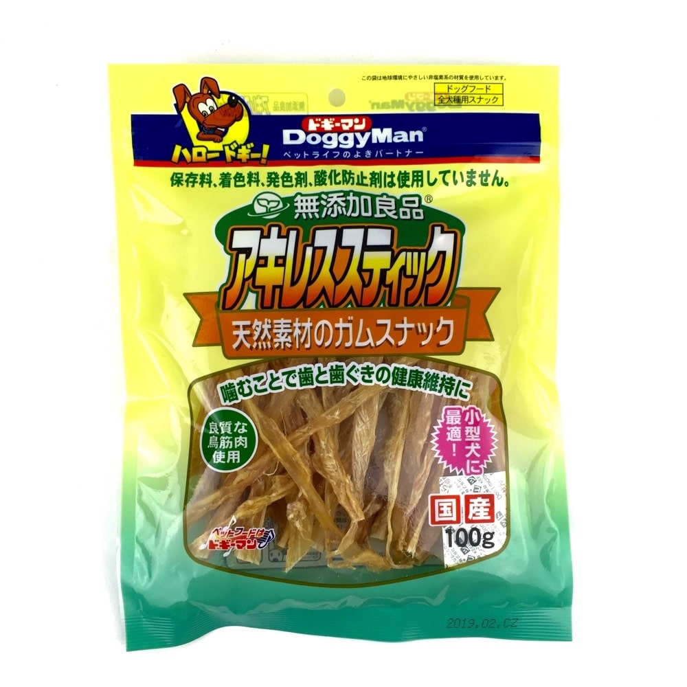 ドギーマン 無添加良品 アキレススティック 100g ペット用品 犬 猫 小動物 ホームセンター通販のカインズ