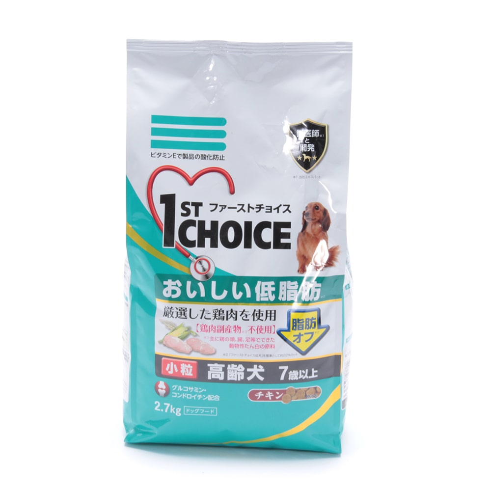 最安値 アースペット ファーストチョイス おいしい低脂肪高齢犬7歳以上 小粒チキン 6 7kgの価格比較