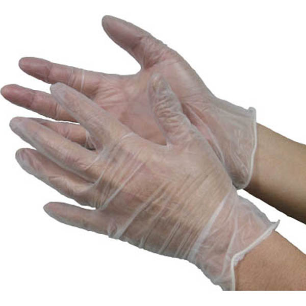 【CAINZ DASH】エステー モデルローブビニール使いきり手袋（粉つき）M NO930 100枚入(M): カインズダッシュホームセンター